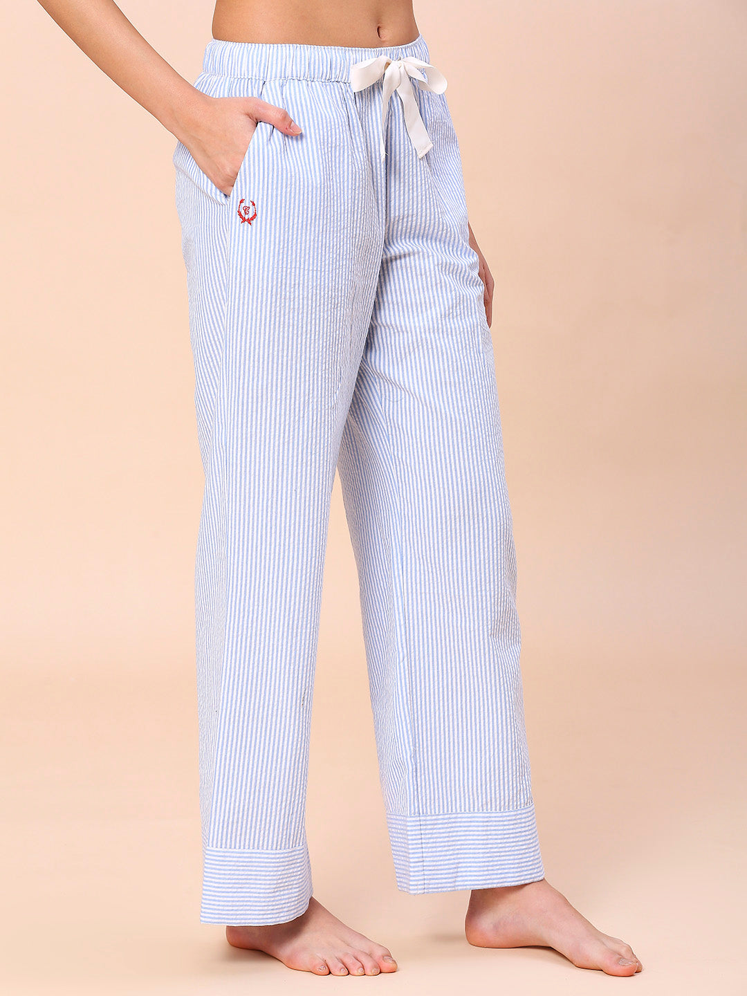 SEERSUCKER STRIPED PJ'S