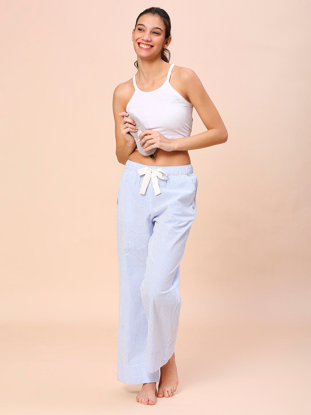 SEERSUCKER STRIPED PJ'S