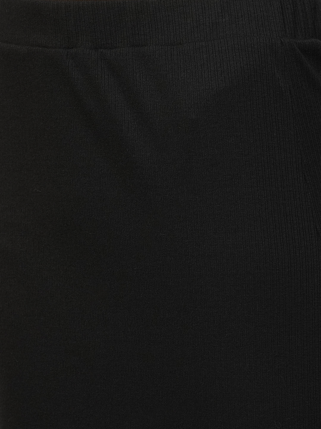 Ribbed Knit Pull On Lounge Skirt