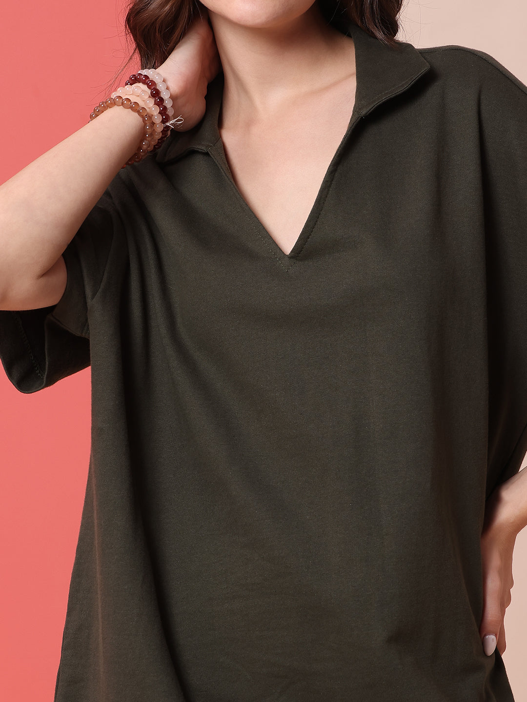 FRENCH TERRY OVERSIZED TEE DRESS