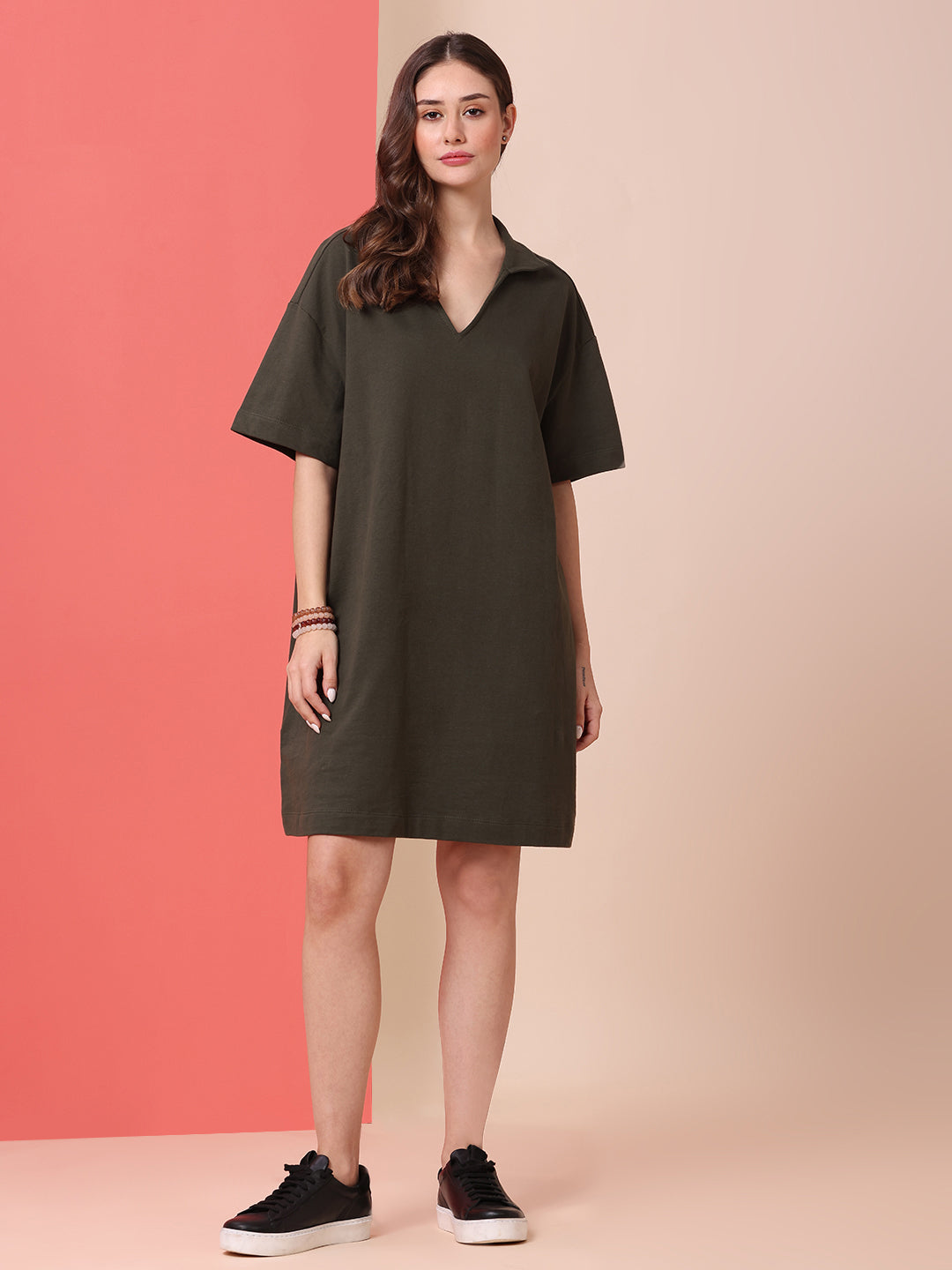 FRENCH TERRY OVERSIZED TEE DRESS