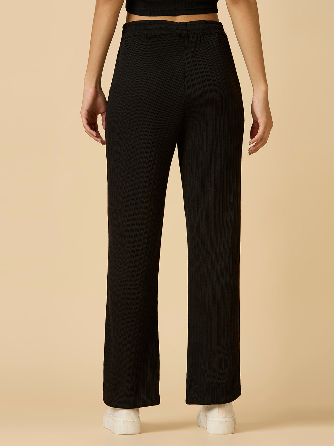 RIBBED KNIT LOUNGE PANTS