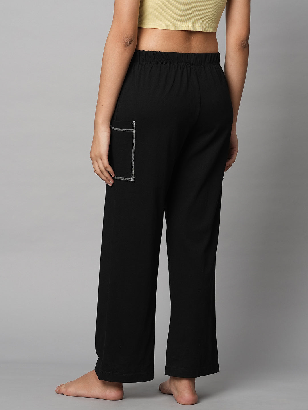 Cotton Jersey Pj'S W/ Cargo Pockets