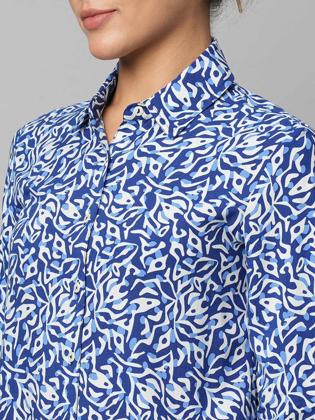 Rayon Printed Fluid Shirt