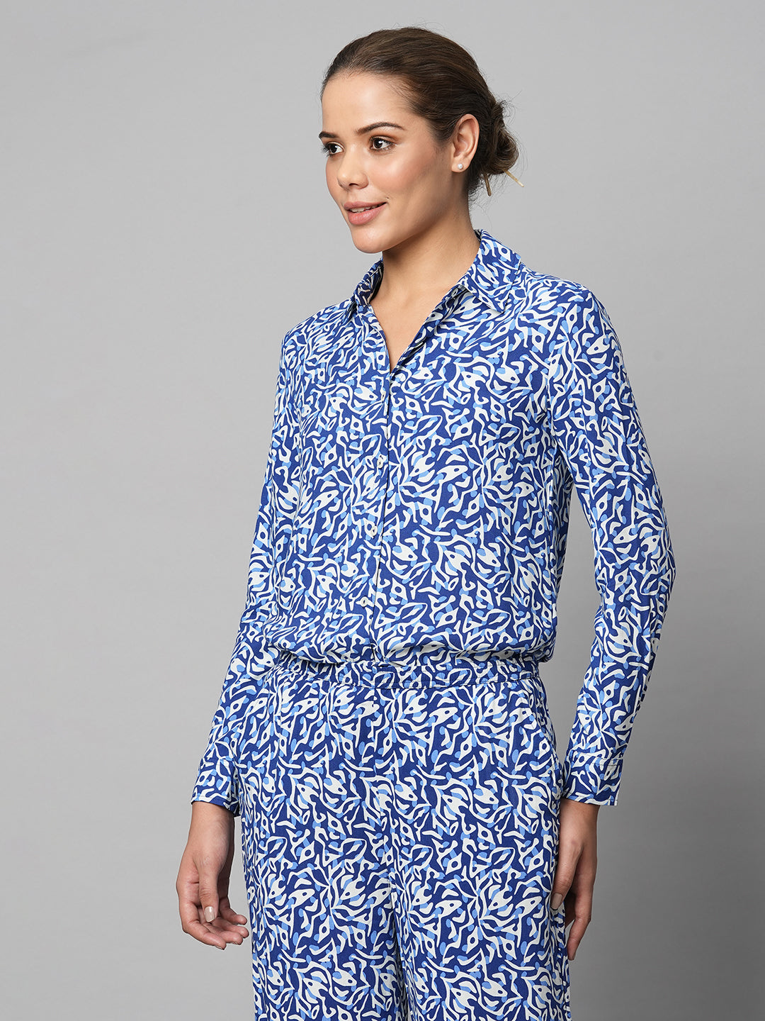 Rayon Printed Fluid Shirt