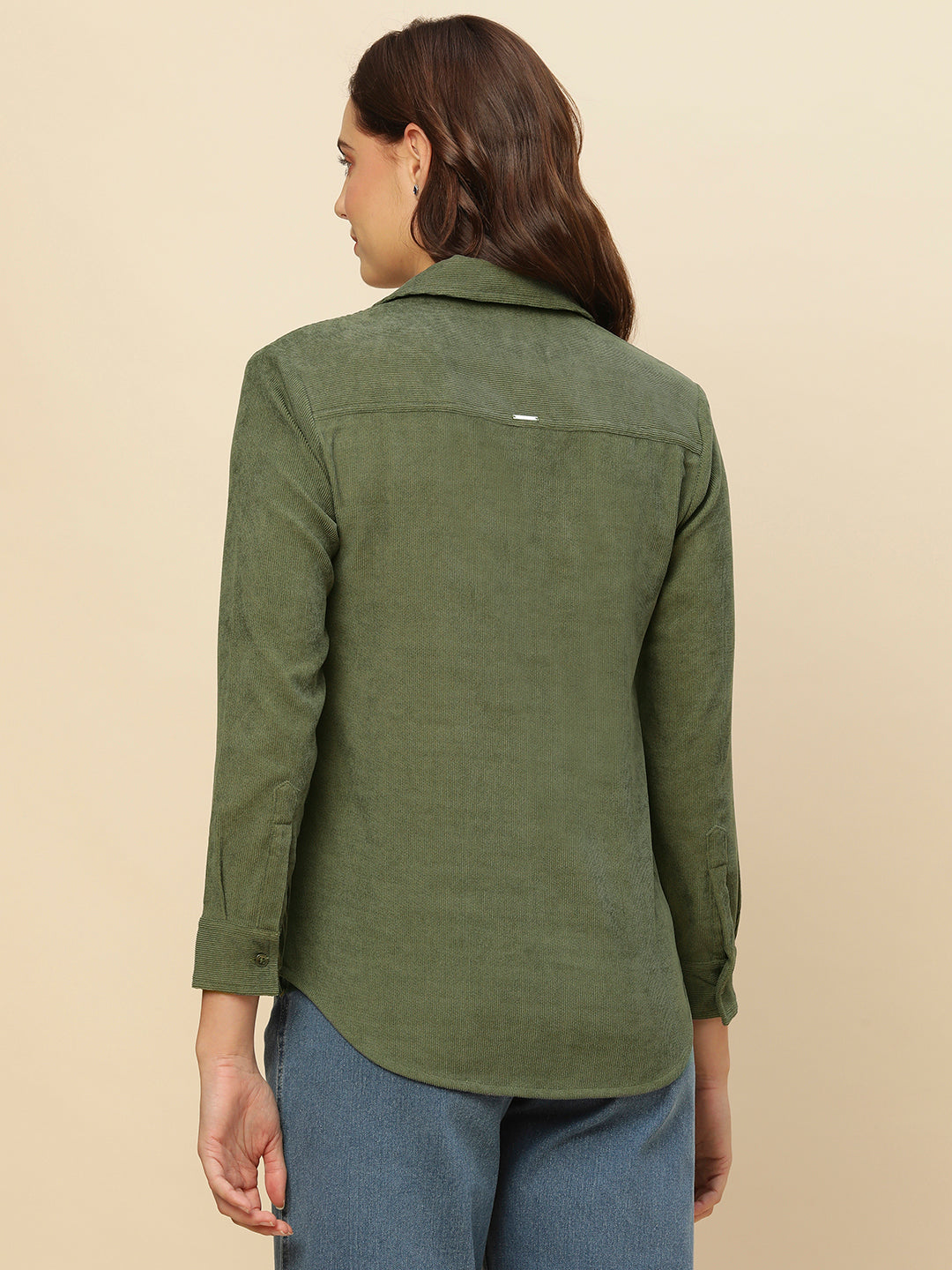 CORDUROY PATCH POCKET SHIRT