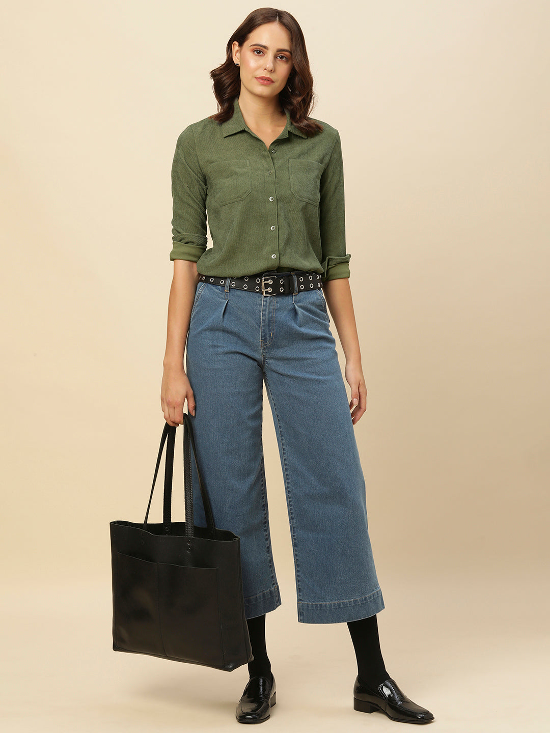 CORDUROY PATCH POCKET SHIRT