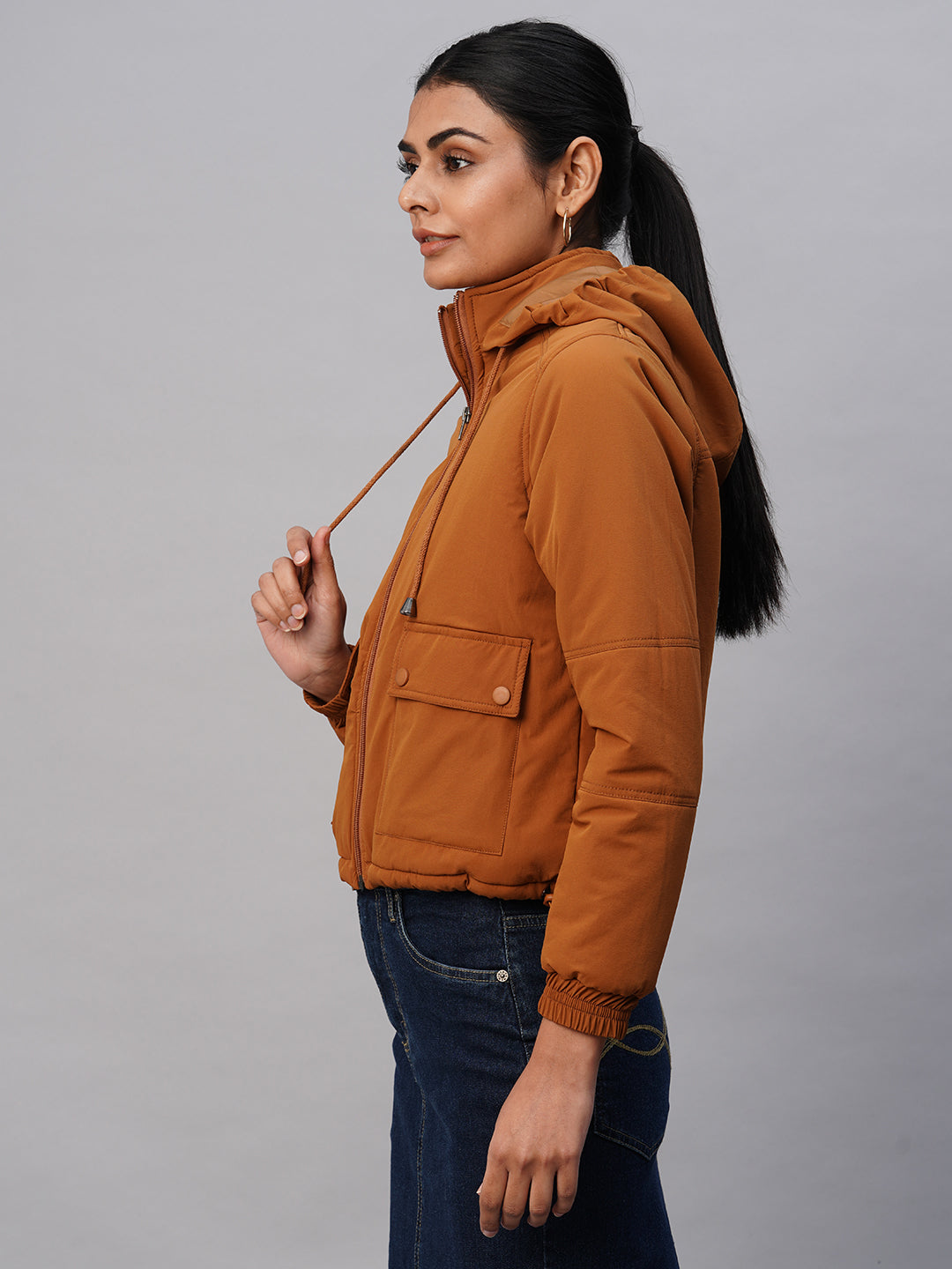 LINED BOMBER W/ HOODIE