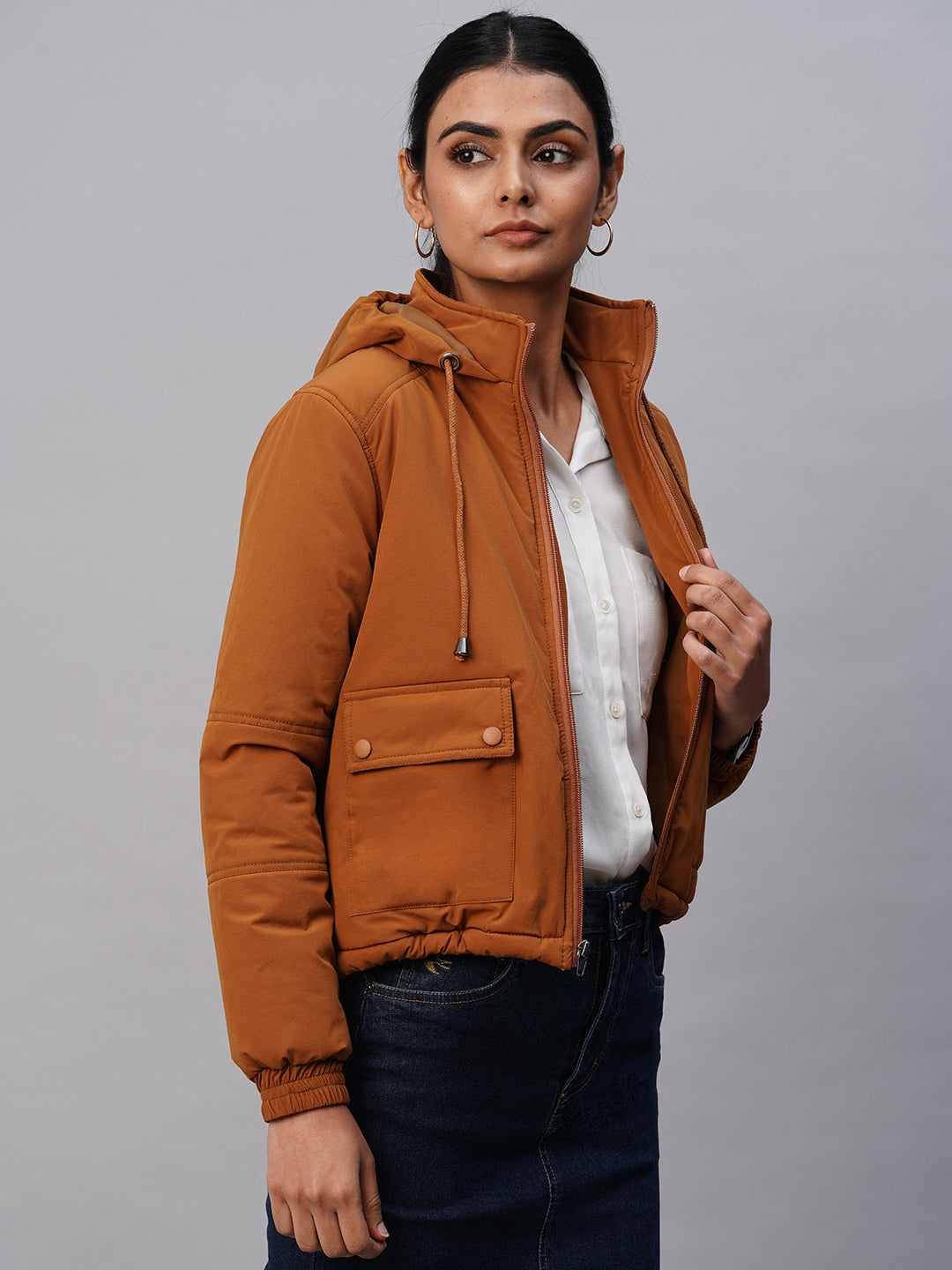 LINED BOMBER W/ HOODIE