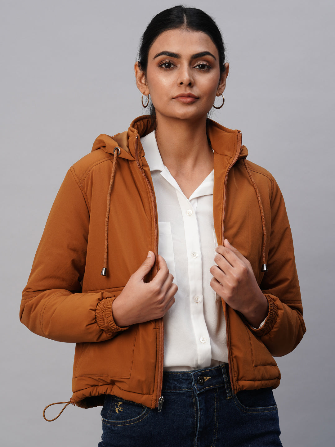 LINED BOMBER W/ HOODIE