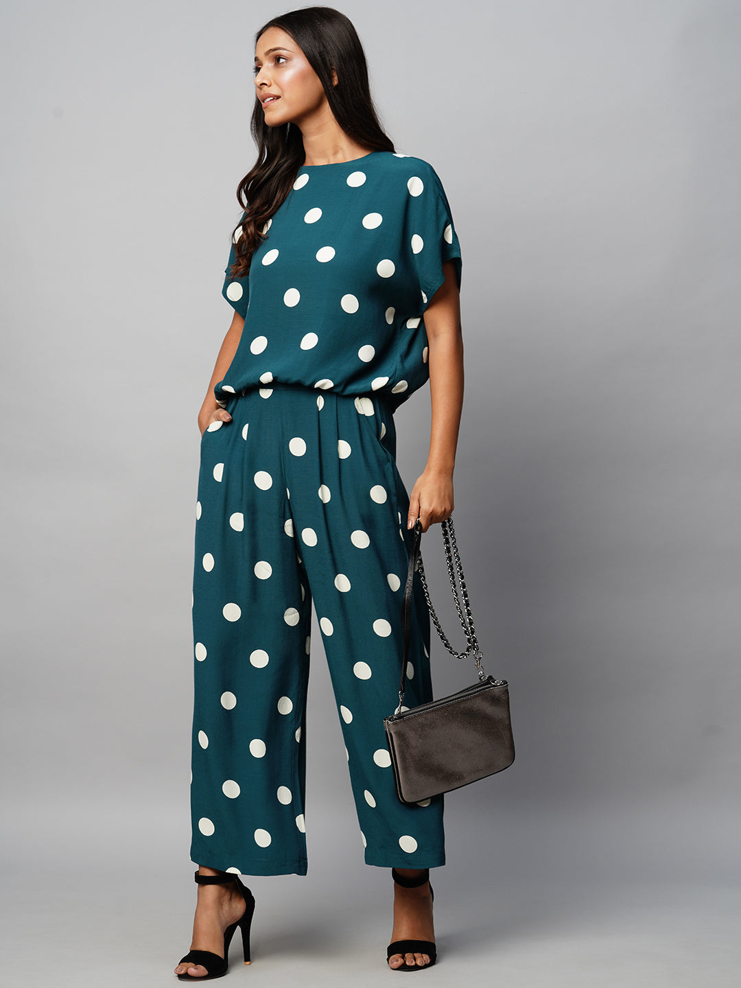 Viscose Crepe Drop Shoulder Elasticated Top