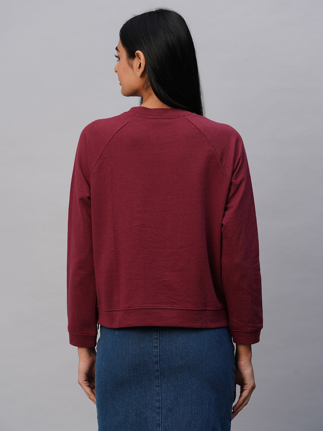 French Terry Sweatshirt With Side Zip Detailing