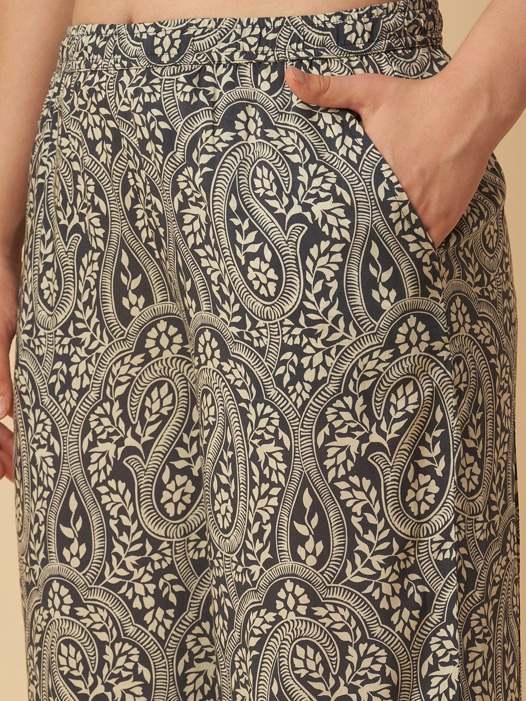 PRINTED MODAL LONGLINE TUNIC & WIDE LEG CO-ORD SET