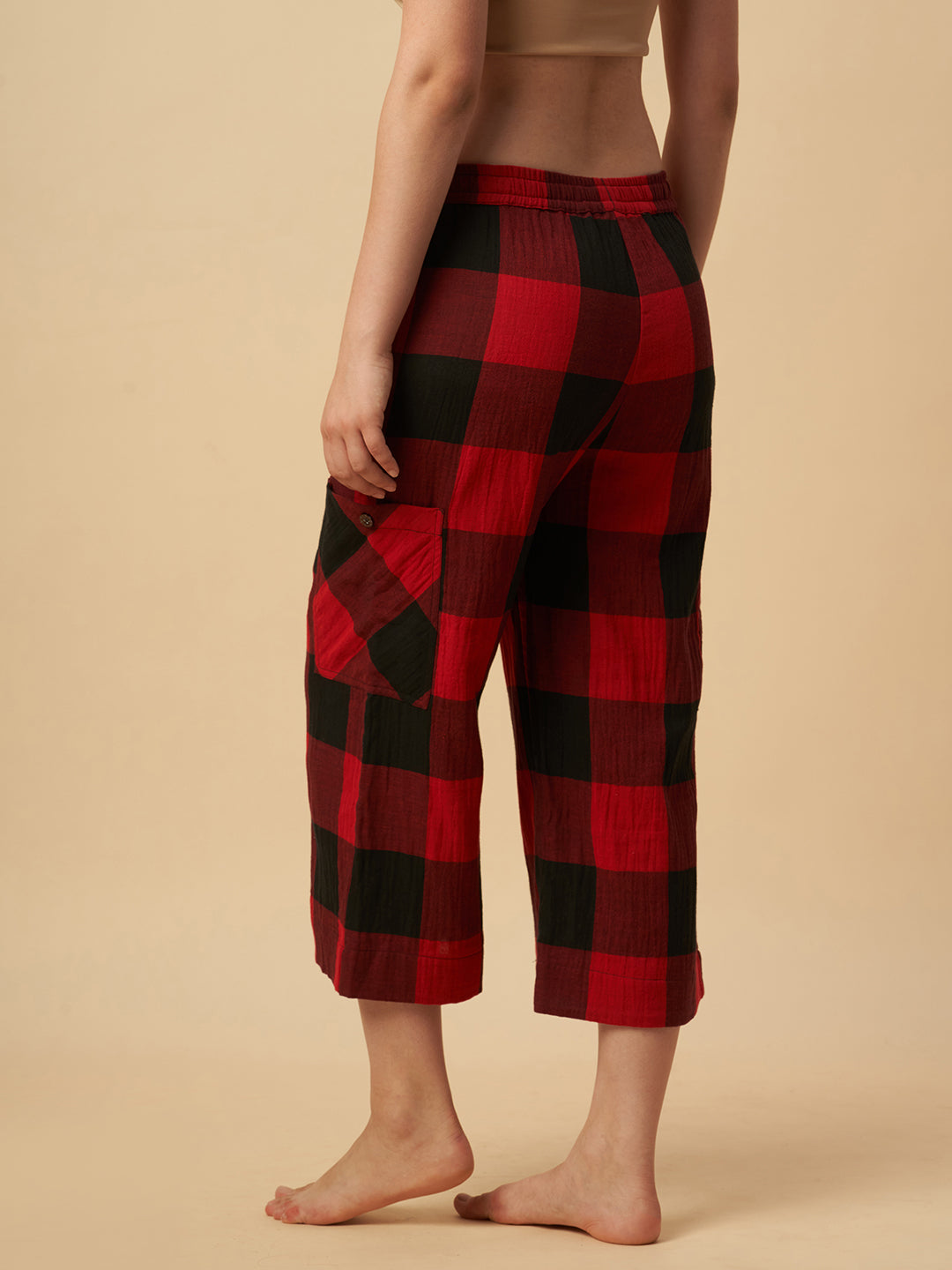PLAID CARGO POCKET PJ'S