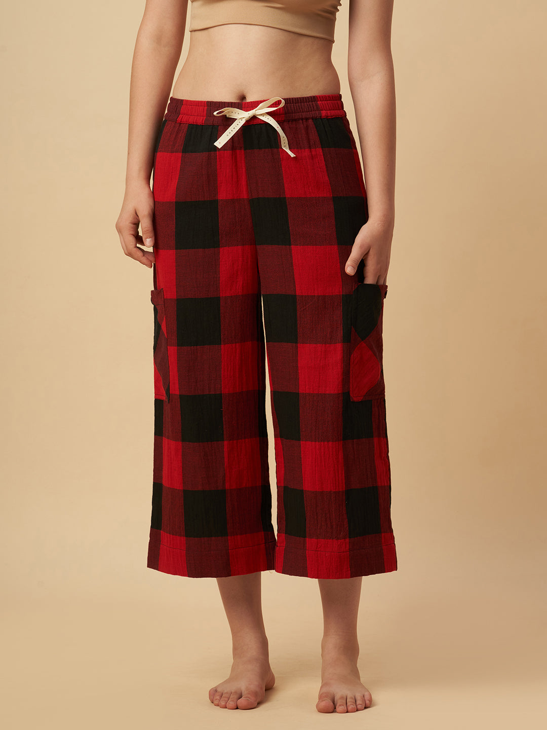 PLAID CARGO POCKET PJ'S
