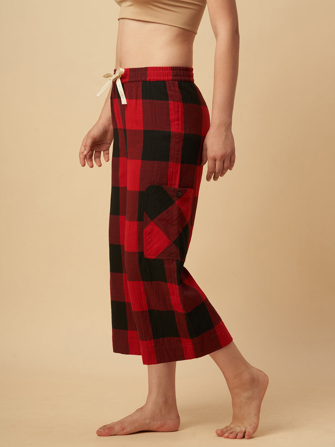PLAID CARGO POCKET PJ'S
