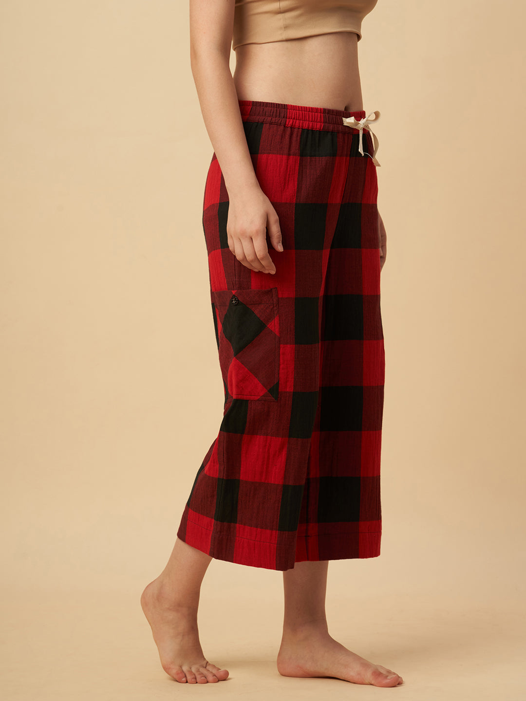 PLAID CARGO POCKET PJ'S