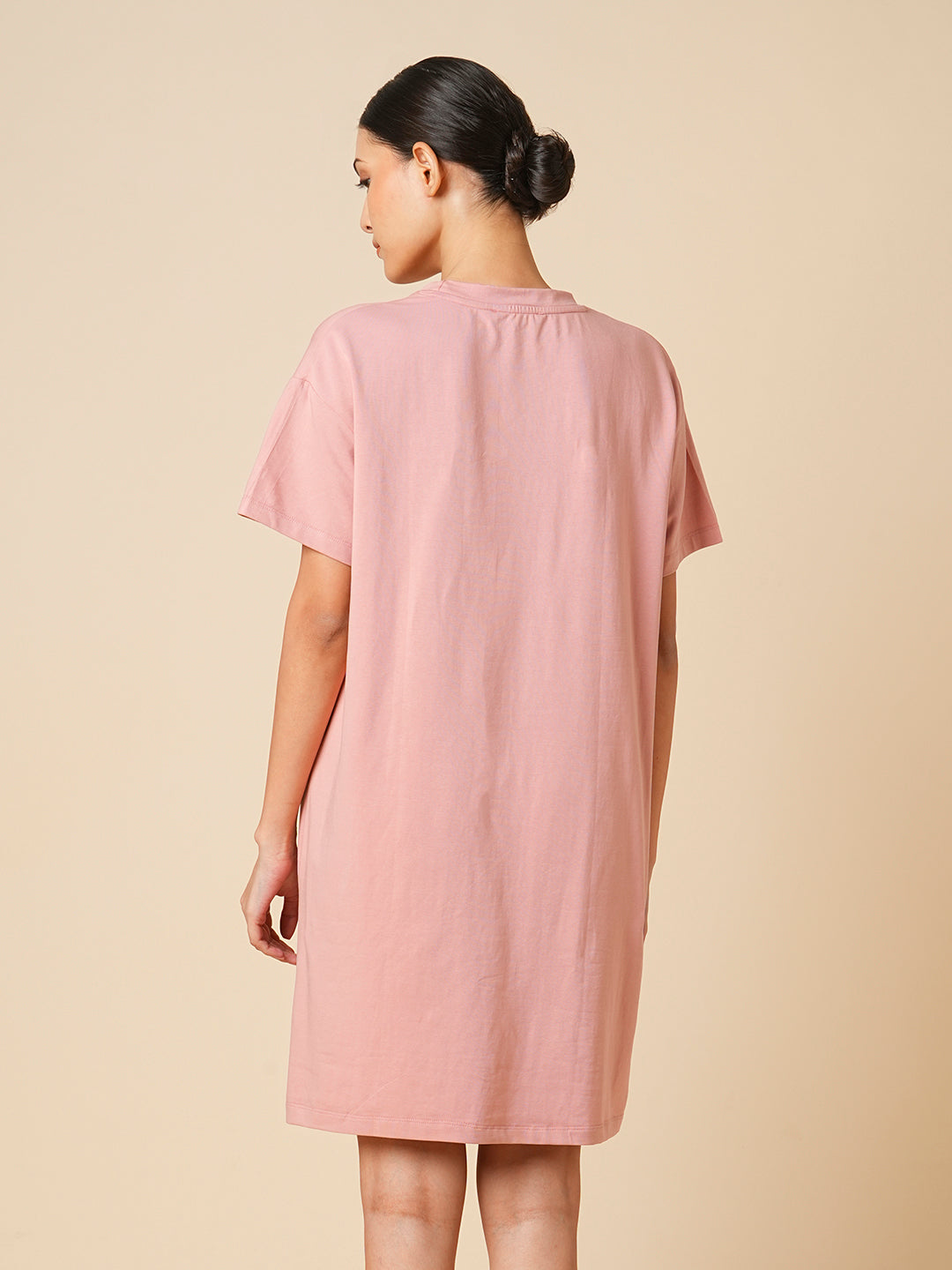 CHEMISTRY GRAPHIC PRINTED COTTON TEE DRESS