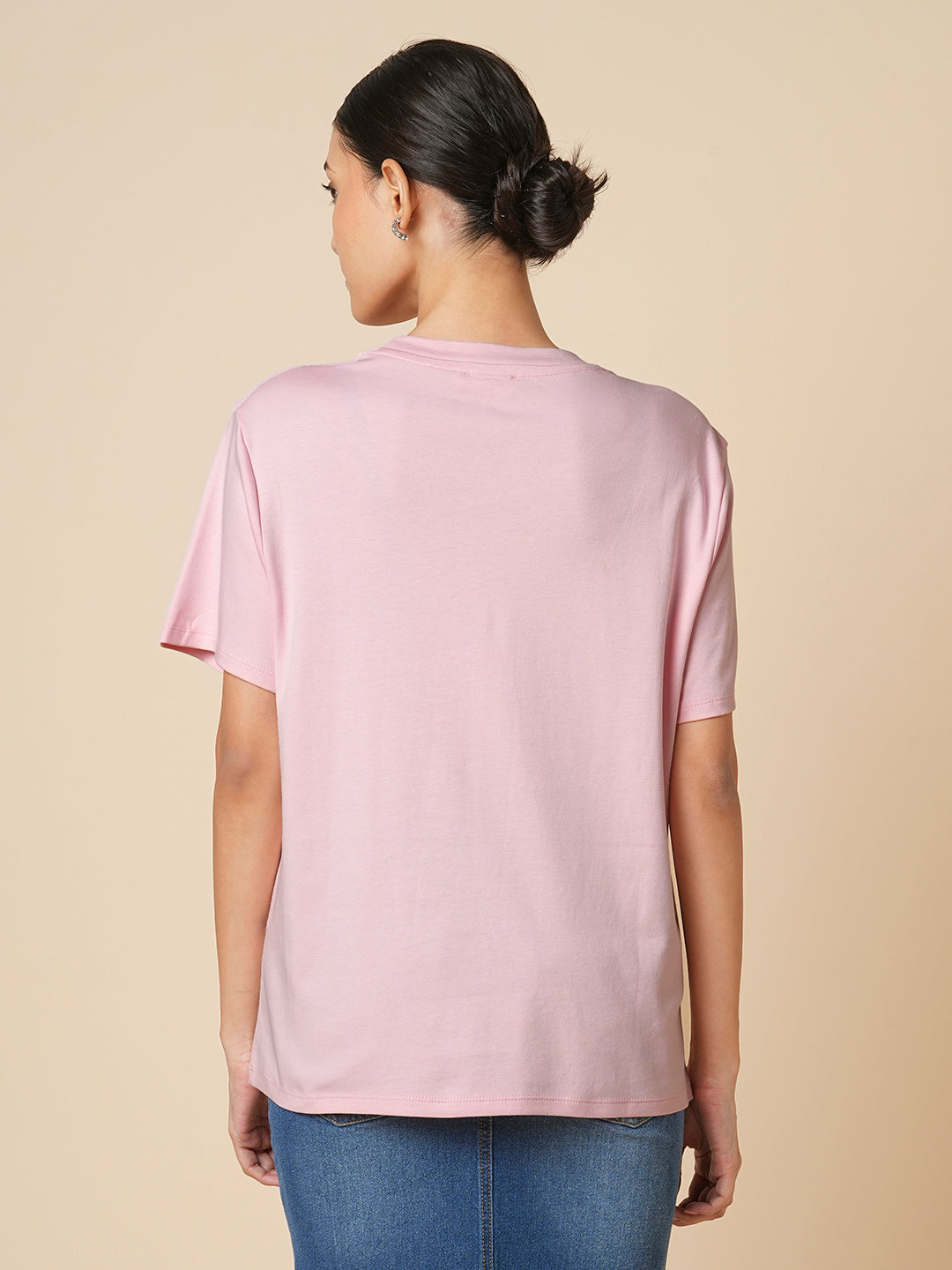 MICRO BAMBOO COTTON DROP SHOULDER OVERSIZED TEE
