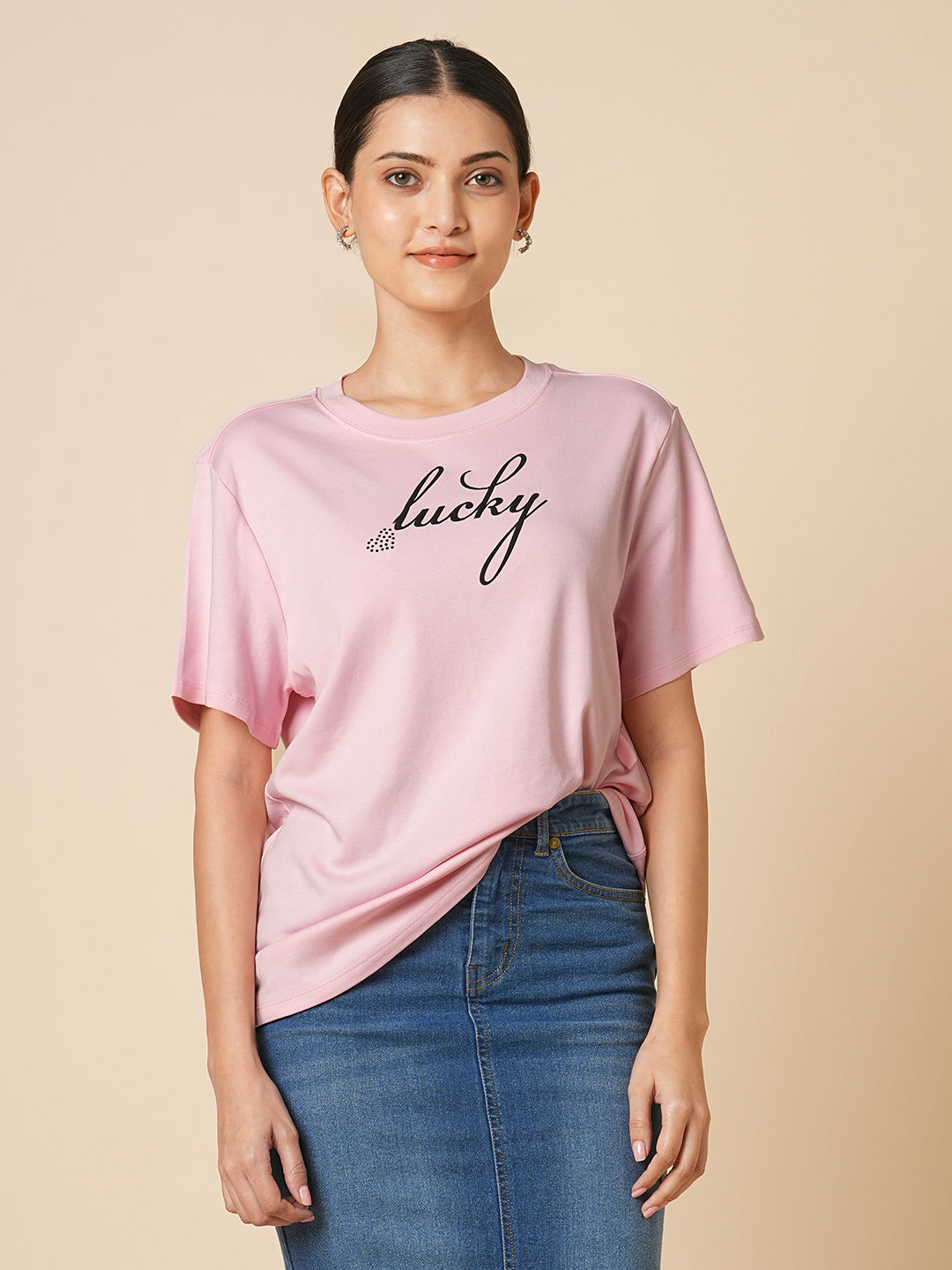 MICRO BAMBOO COTTON DROP SHOULDER OVERSIZED TEE