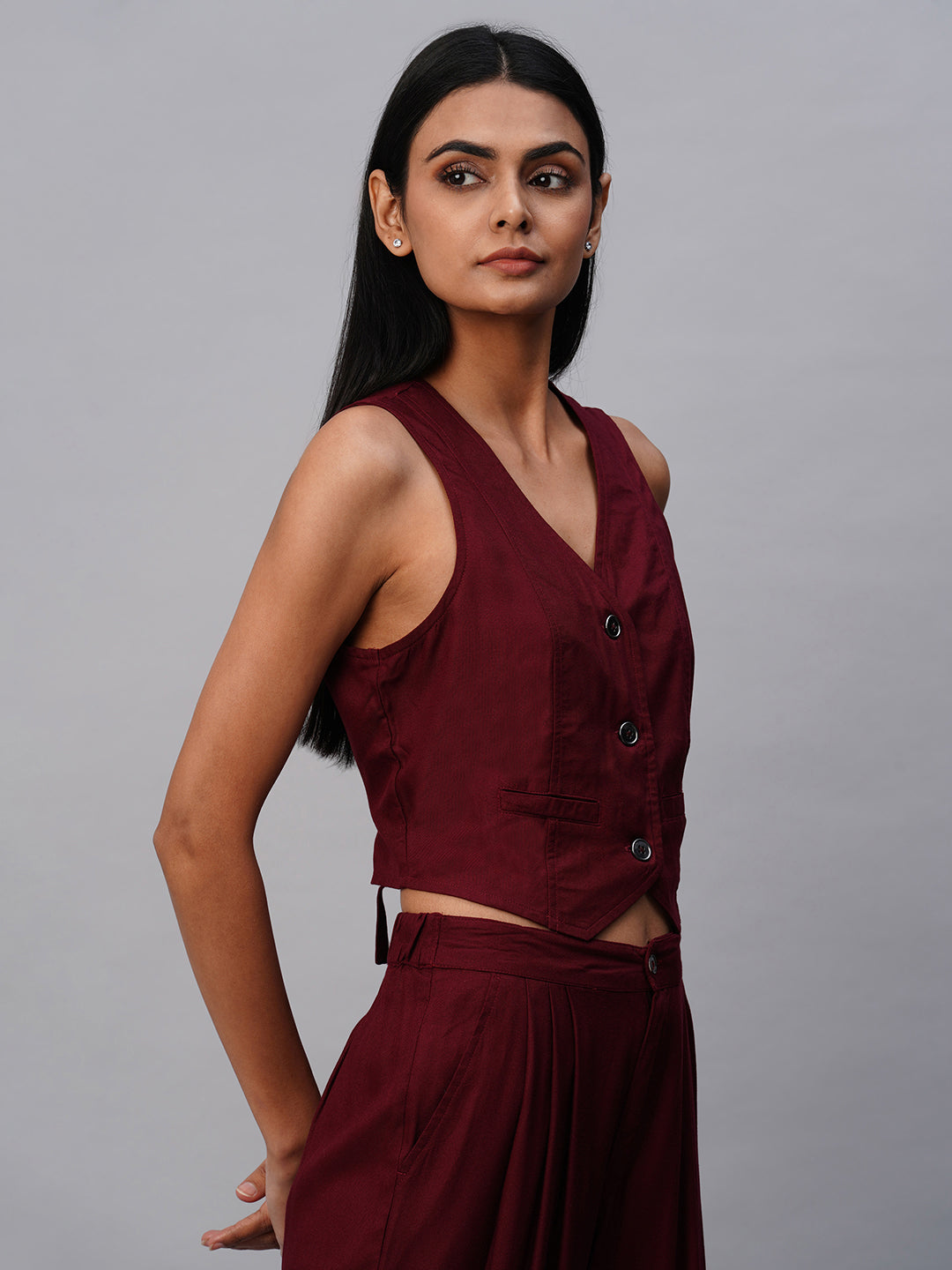 Rayon Twill Waist Coat