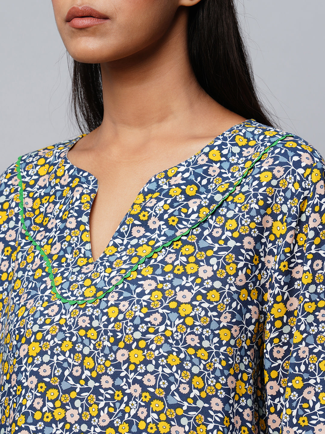 Viscose Printed Drop Shoulder Top And Shorts Set