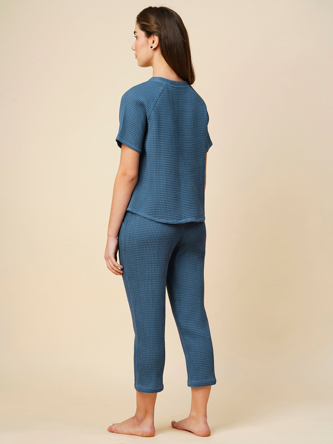 Waffle Knit Raglan Tee & Pj Set