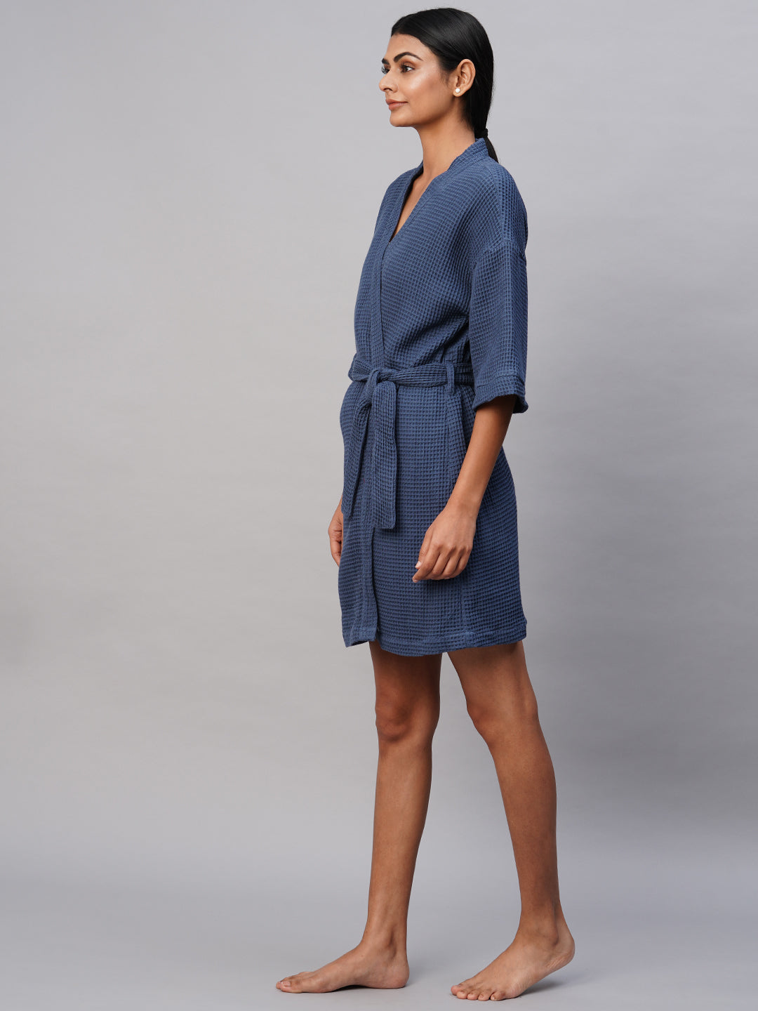 Waffle Knit Bathrobe