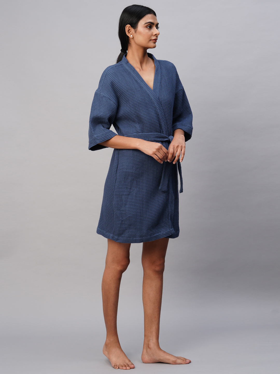 Waffle Knit Bathrobe