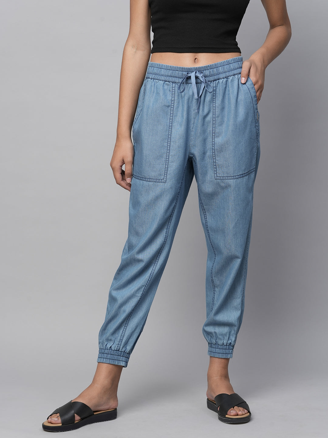 Light Weight Cotton Tencel Denim Jogger