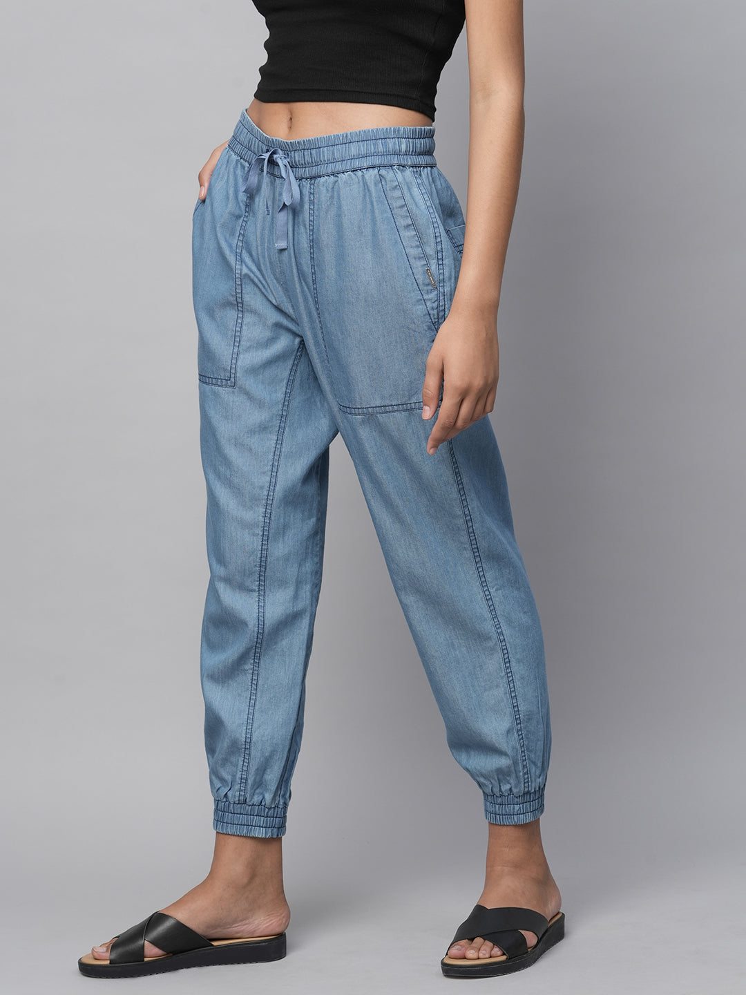 Light Weight Cotton Tencel Denim Jogger