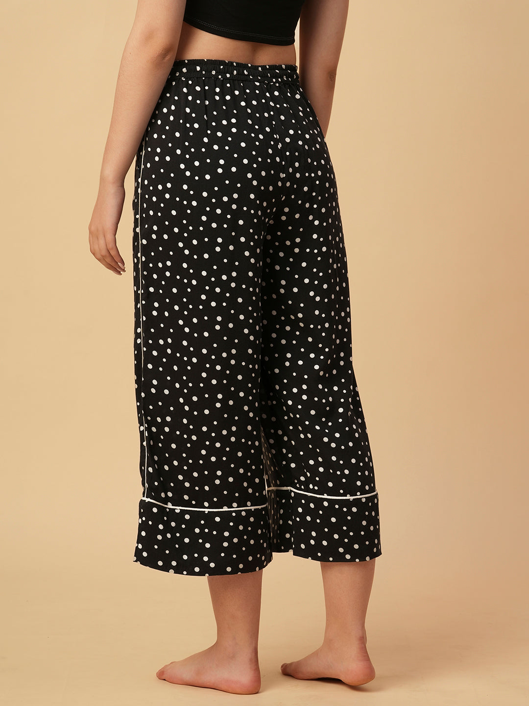 PRINTED VISCOSE WIDE LEG PJ'S