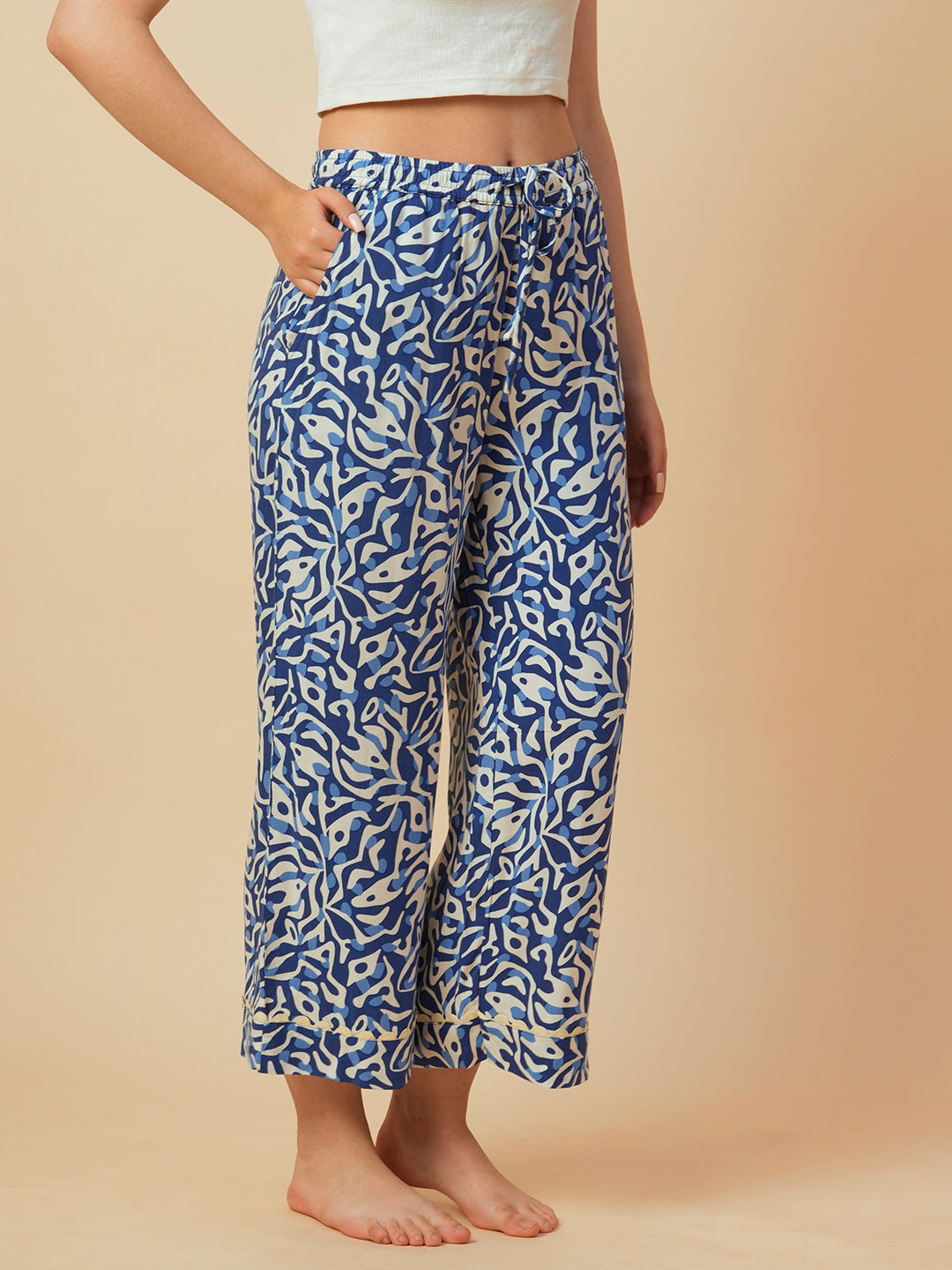 ABSTRACT PRINTED VISCOSE PJ'S