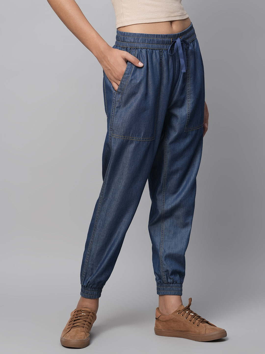 Light Weight Cotton Tencel Denim Jogger