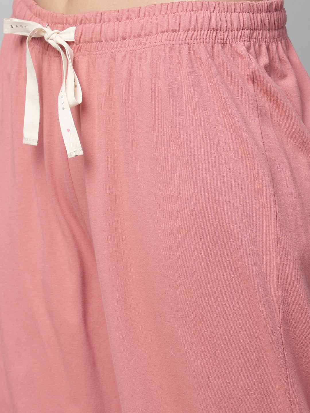 Cotton Viscose Jersey Ric Rac Trimmed Pj Shirt & Pj Set