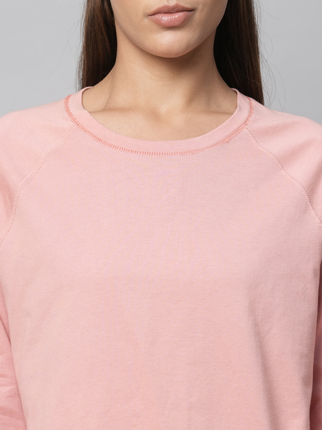 Cotton Viscose Jersey Raglan Tee And Wide Leg Pj Set