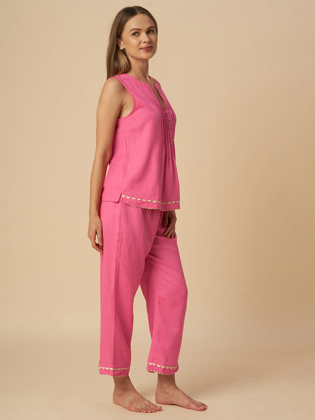 RIC RAC TRIMMED LOUNGE SET