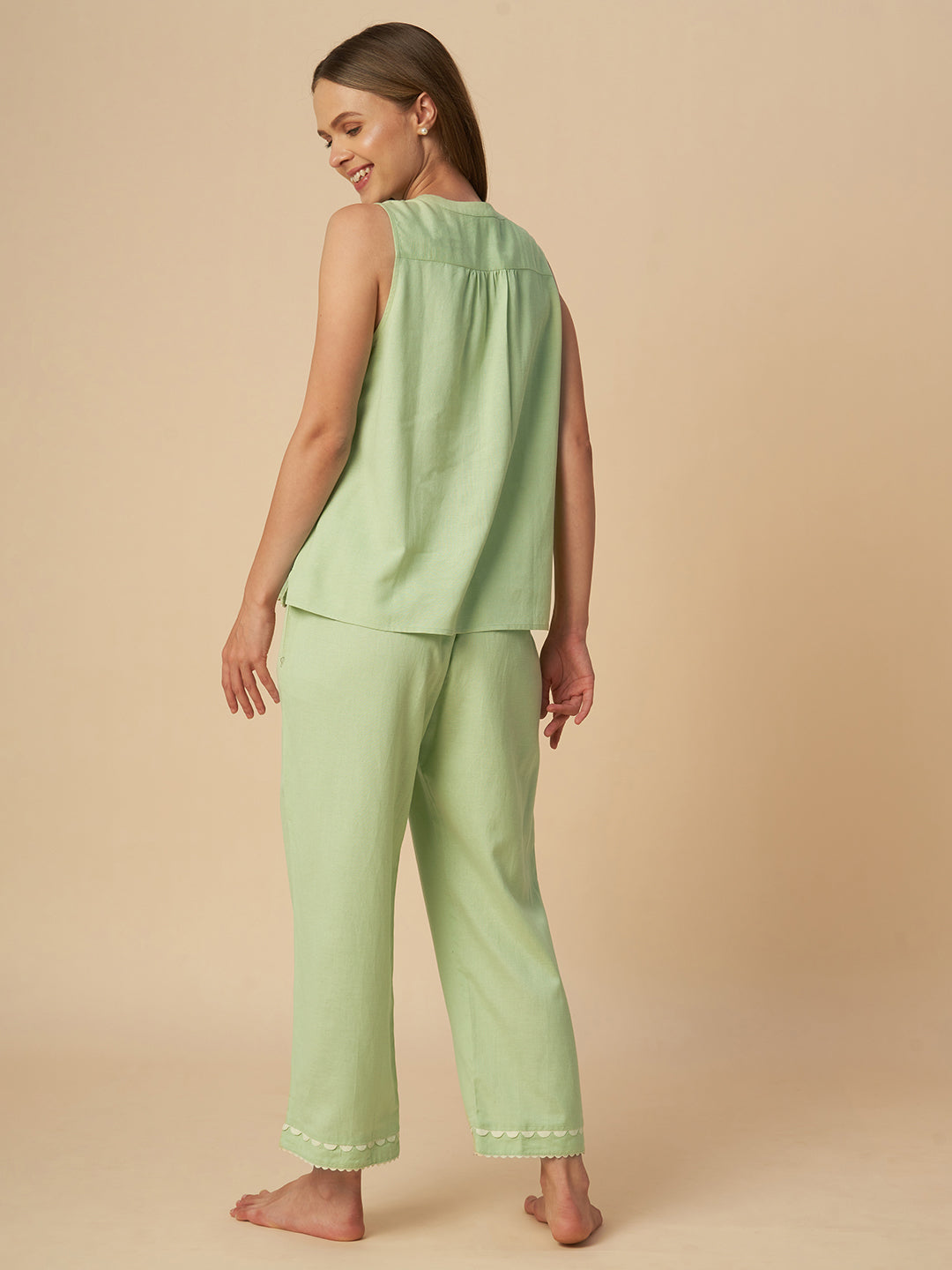 CHEMISTRY RIC RAC TRIMMED LOUNGE SET