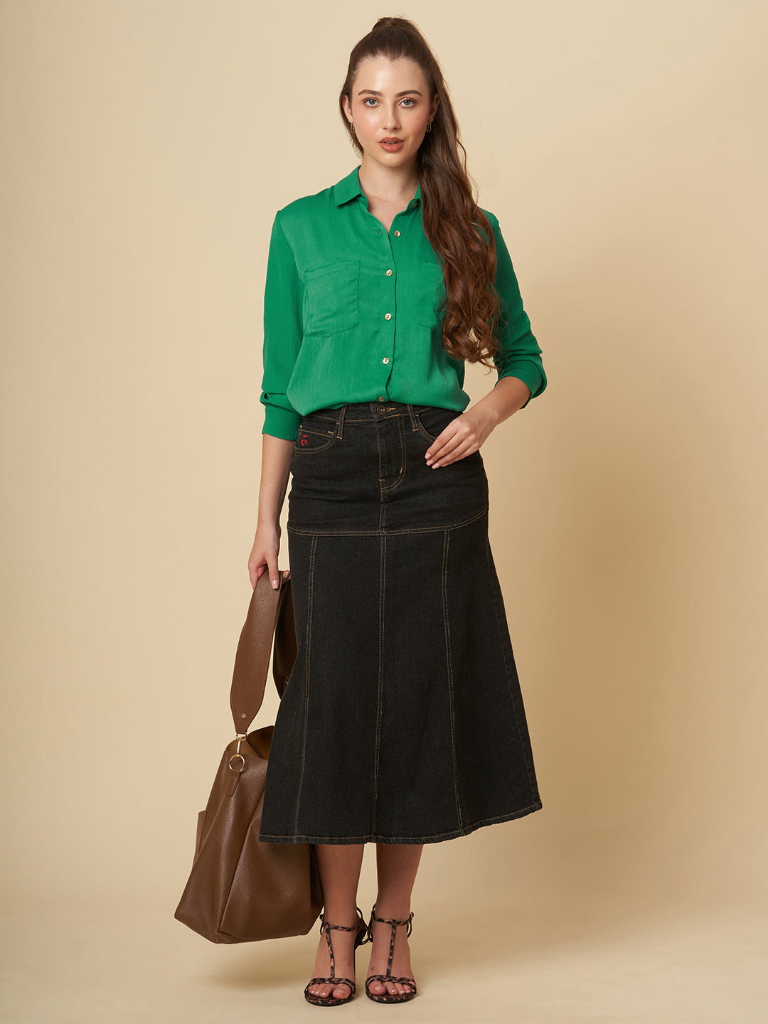 HAMMERED SATIN SHIRT