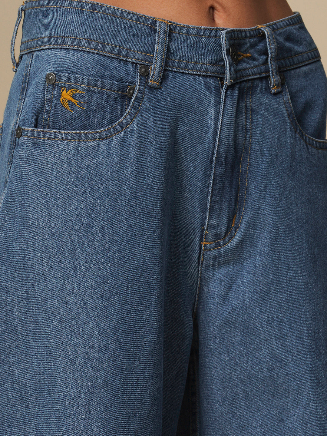 CROPPED WIDE LEG JEANS