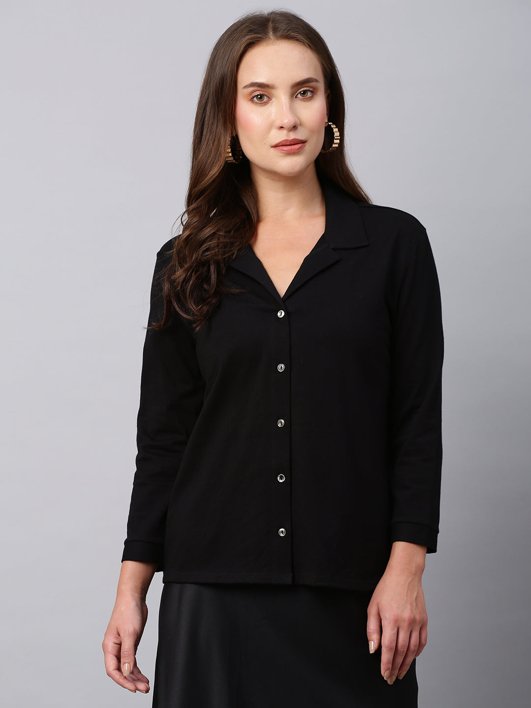 Cotton Jersey Slim Fit Shirt