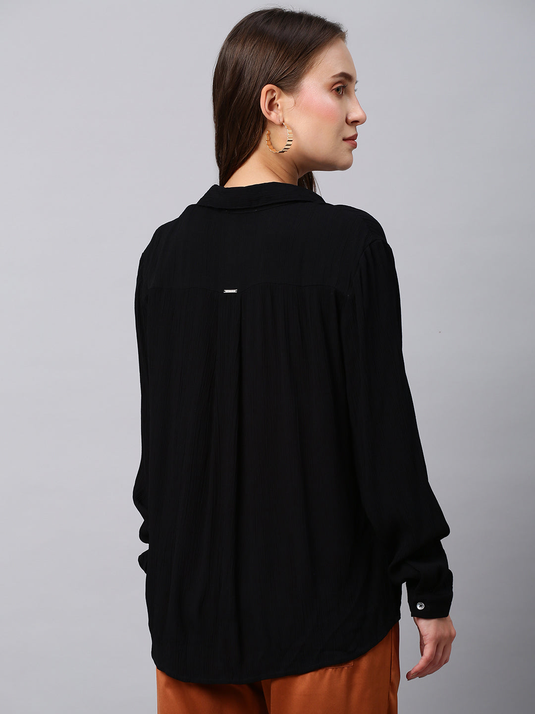 Crinkle Rayon Shirt