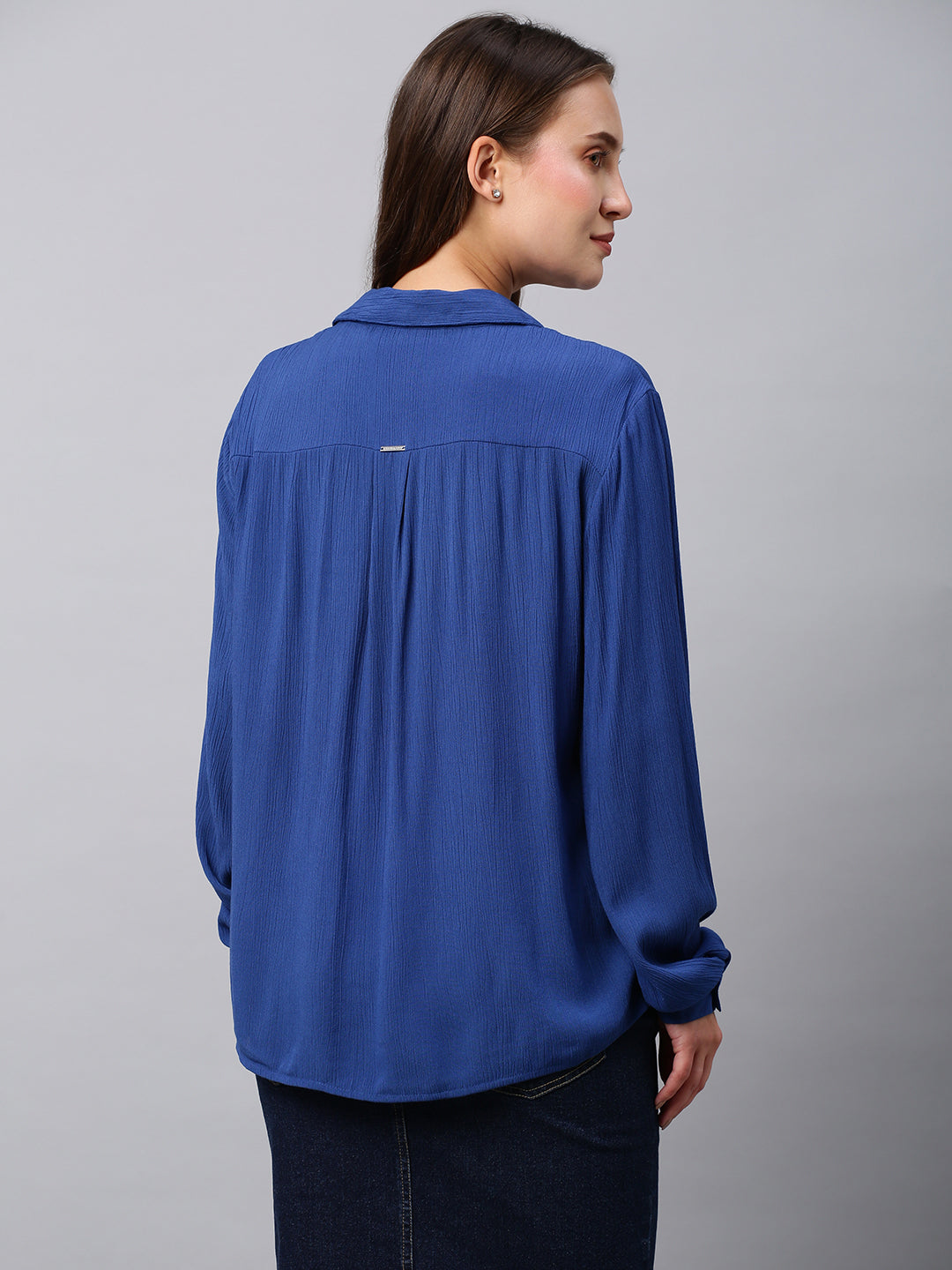 Crinkle Rayon Shirt