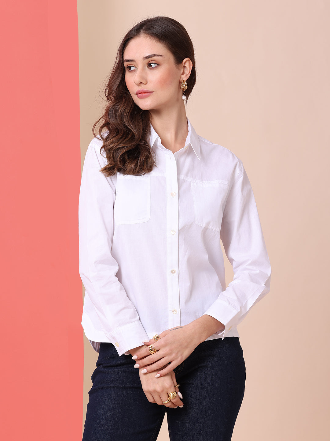 POPLIN CROPPED SHIRT
