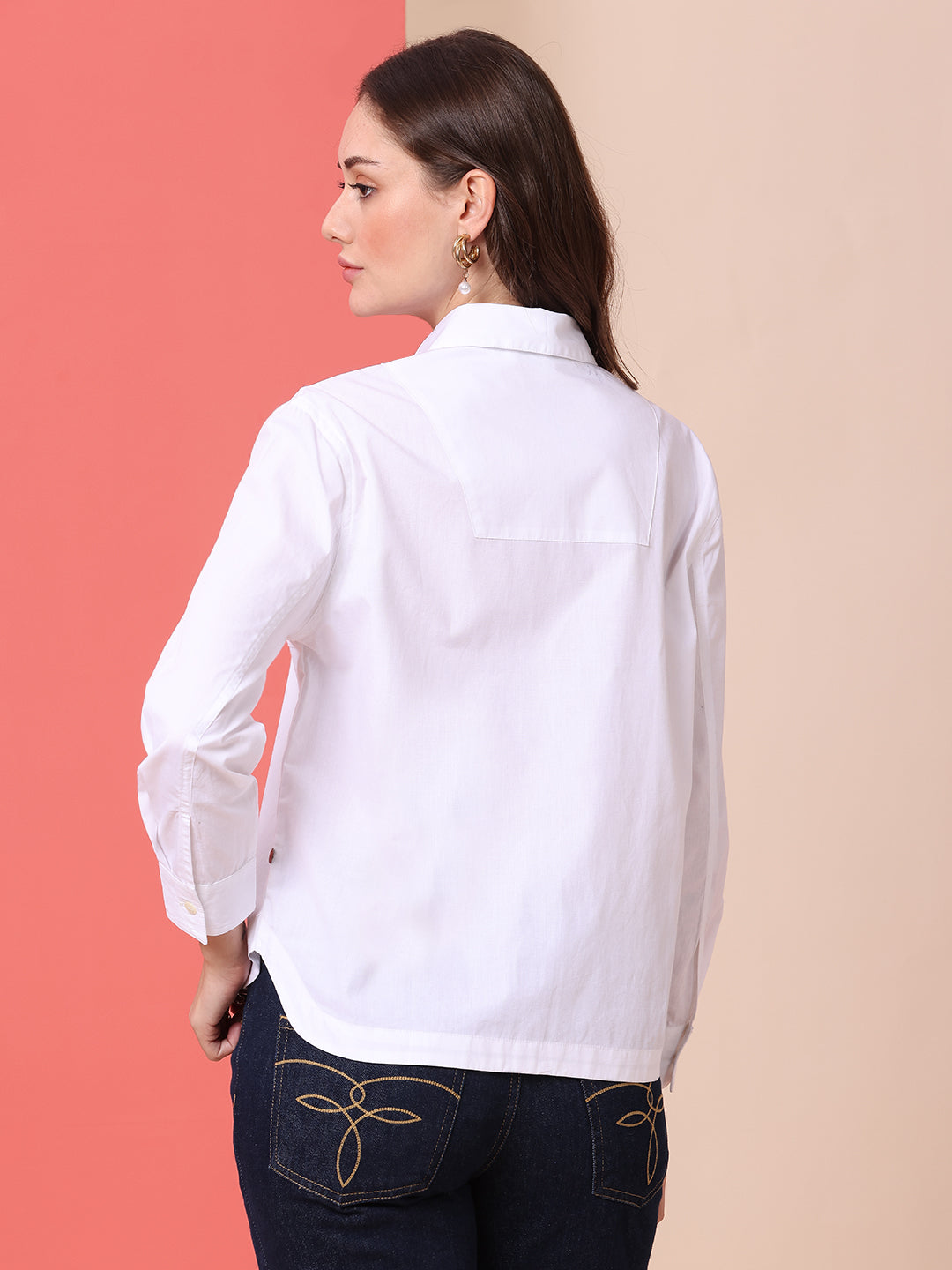 POPLIN CROPPED SHIRT