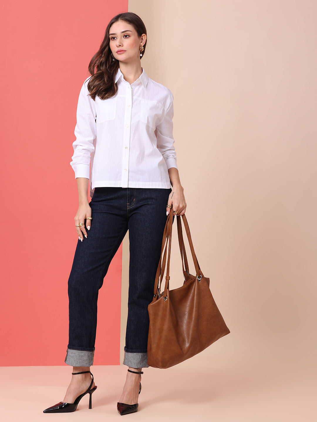 POPLIN CROPPED SHIRT