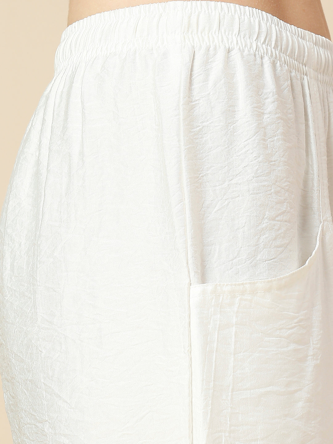 POLY CRUSH PULL ON PJ'S WITH CROCHET PATCH INSERTS & TRIMMING