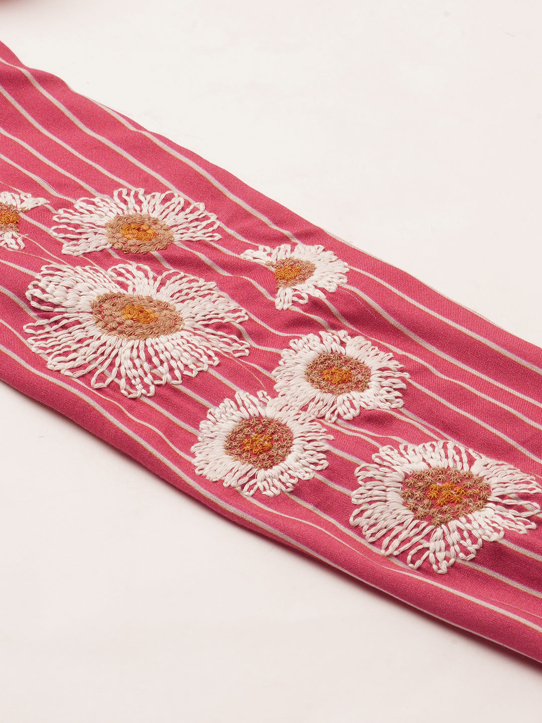 Printed Rayon Tie Front Shirt Dress With Embroidered Sleeves