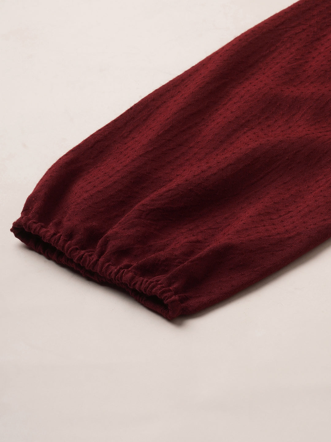 Rayon Dobby Embroidered Tunic Top