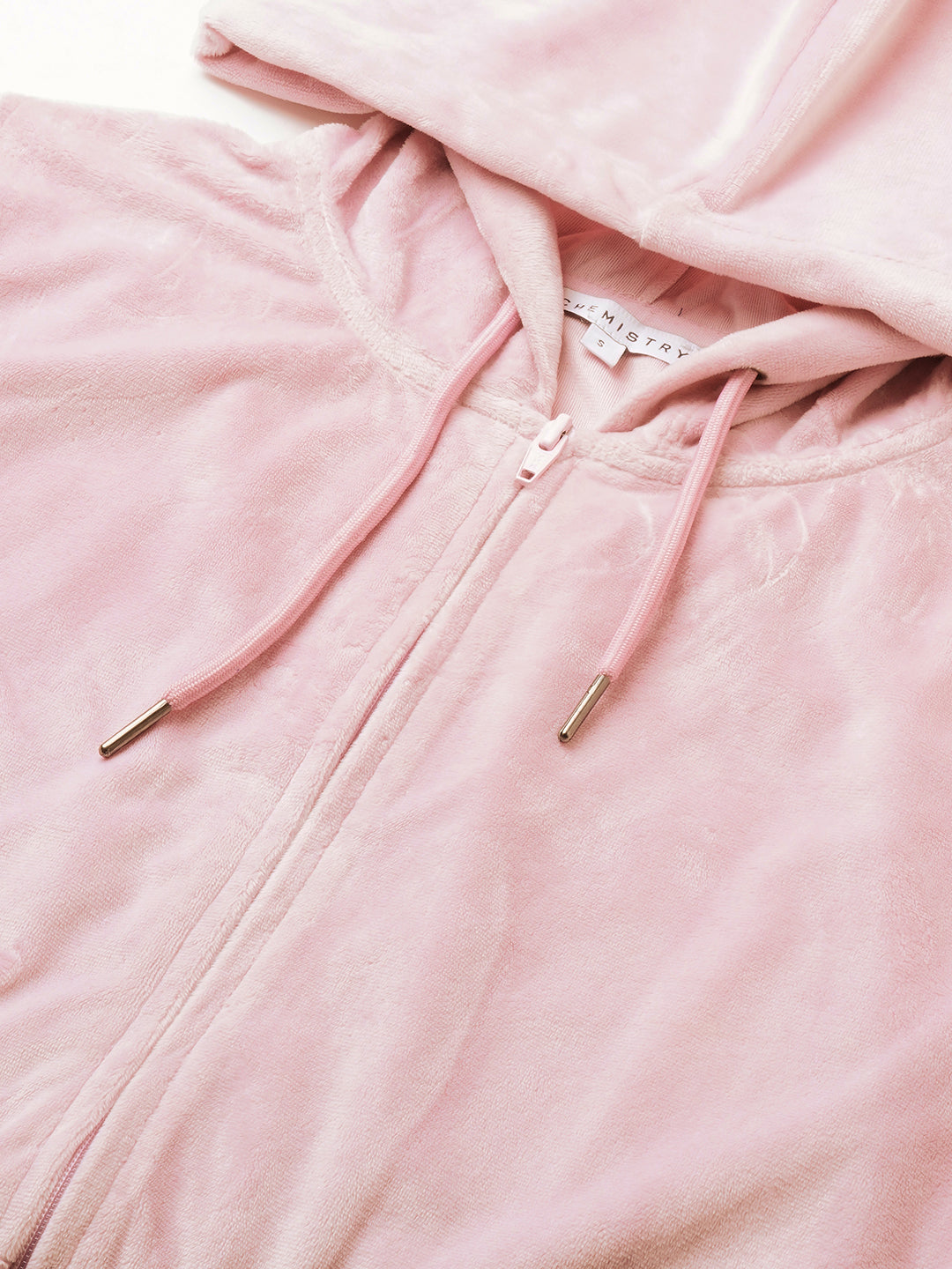 VELOUR HOODIE W/ KANGAROO POCKET